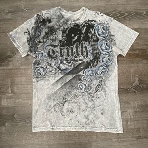 Affliction shirt 2000s Y2k shirt